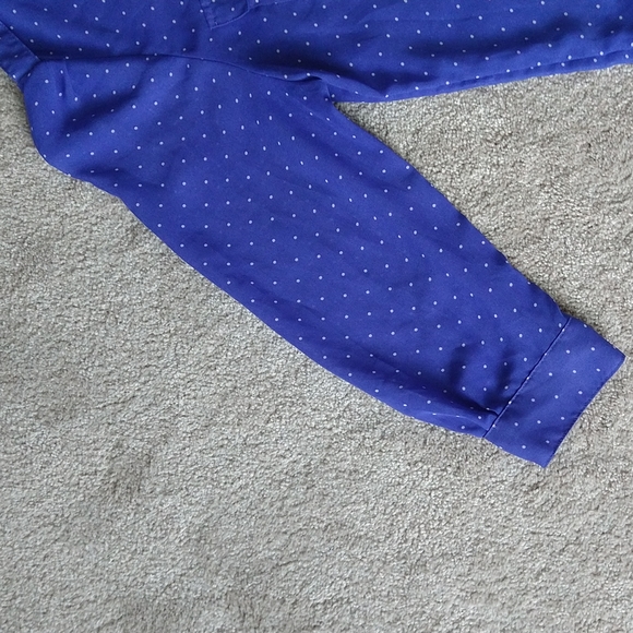 Gap purple polka dotted blouse size Large - Picture 5 of 10
